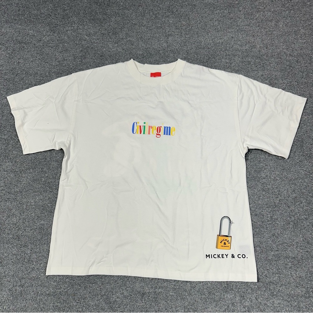 Civil Regime Mickey and Friends Goofy Shirt Oversized Large Gym Casual NEW - Picture 3 of 7